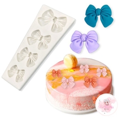 Khuôn Silicon 4 nơ kẹo mới - 3513