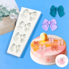 Khuôn Silicon 4 nơ kẹo mới - 3513