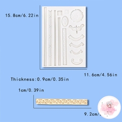 Khuôn Silicon dây chuyền kiểu cổ điển - 3671