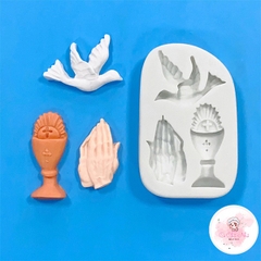 Khuôn Silicon tượng bồ câu bàn tay - 6379