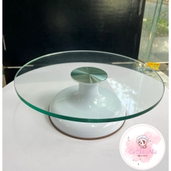 Bàn xoay mặt kính