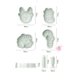 Bộ 4 khuôn nhựa nhấn giáng sinh