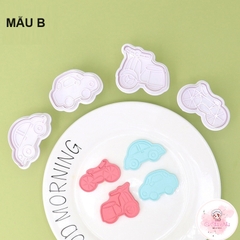 Bộ 4 khuôn nhấn phương tiện giao thông