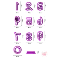 (NEW) Bộ cutter chữ, số mẫu mới