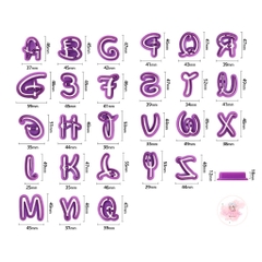 (NEW) Bộ cutter chữ, số mẫu mới