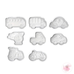 Bộ 4 khuôn nhấn phương tiện giao thông