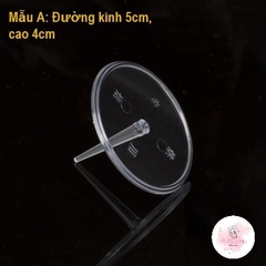 Đế trong đỡ đồ trang trí bánh kem 100 cái kèm cuộn keo