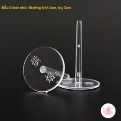 Đế trong đỡ đồ trang trí bánh kem 100 cái kèm cuộn keo