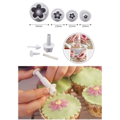 Khuôn Lò Xo dập nổi - 4 Hoa Cúc