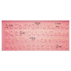 Khuôn silicon chữ số nhỏ 0.8-1.cm (khuôn dài) - MM-6728