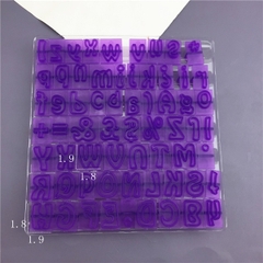Bộ ấn chữ,số 1.8cm (chữ hoa chữ thường)