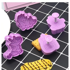 Khuôn nhấn cookies hình unicorn