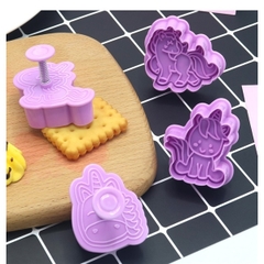 Khuôn nhấn cookies hình unicorn
