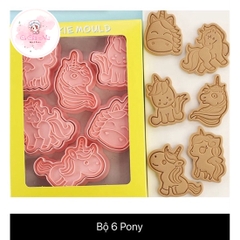 Khuôn nhấn cookies hình unicorn