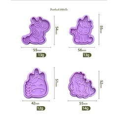Khuôn nhấn cookies hình unicorn
