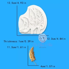 Khuôn Silicon 4 lông vũ mới