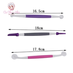 Bộ 3 dụng cụ đầu kim, dao cắt bánh tạo hình vẽ icing cookie (tool 3 món)