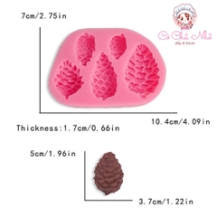 Khuôn Silicon 5 quả thông 3412