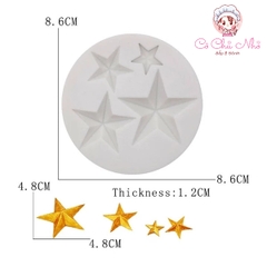 Khuôn Silicon 4 ngôi sao - MM-3732