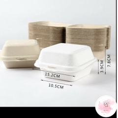 Hộp bả mía đựng bánh Bento.
