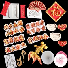 Khuôn Silicon hình chữ thọ, phúc