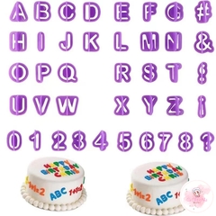 Bộ cutter chữ và số cao 2.5cm dùng làm fondant, gumpaste, cookie
