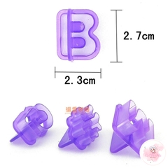 Bộ cutter chữ và số cao 2.5cm dùng làm fondant, gumpaste, cookie