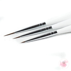 Bộ cọ nét 3 cây cán gỗ trắng - RTG số 27