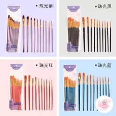 Bộ 10 cọ cao cấp, tô màu bánh kem, cọ vẽ tranh, cọ tô màu, tô tượng