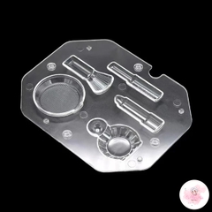 Khuôn socola nhựa cứng giày cao gót, túi xách, nước hoa, quả trứng mẫu mới dày đẹp