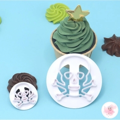Khuôn nhấn nhựa tạo hình bánh quy, bánh bao mèo Kitty, chữ nhật, 7 châu lục, 3 hoa cúc