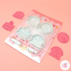 (new) Khuôn nhấn lò xo, nhấn bánh quy chữ nhiều mẫu