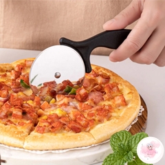 Dụng cụ cắt bánh Pizza tròn bằng thép không gỉ