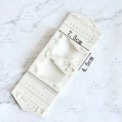 Khuôn silicon mẫu váy cô dâu 23.5cm