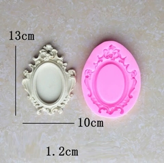 Khuôn silicon khung gương oval mới