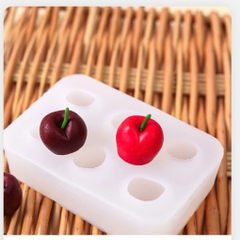 Khuôn Silicon 6 quả cherry