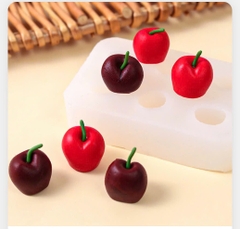 Khuôn Silicon 6 quả cherry