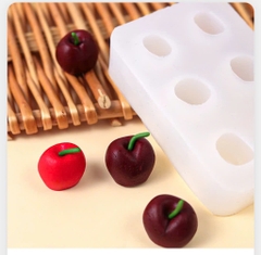 Khuôn Silicon 6 quả cherry