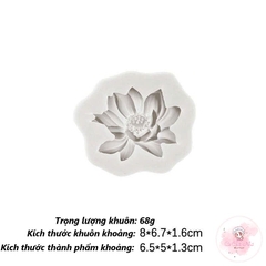 Khuôn silicon hoa sen mẫu