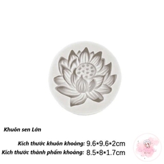 Khuôn silicon hoa sen mẫu