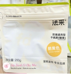 Gumpaste Fleur Couleur trắng hương sữa – Kẹo đường tạo hình hoa lá