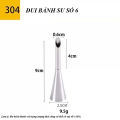 Đui bơm bánh su kkem size M