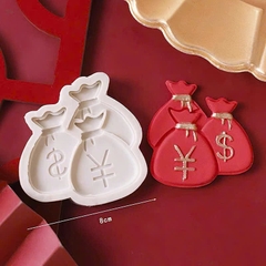 Khuôn Silicon nhiều mẫu chủ đề tết, vàng, túi vàng, lồng đèn...