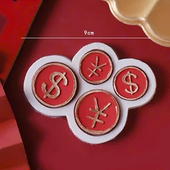 Khuôn Silicon nhiều mẫu chủ đề tết, vàng, túi vàng, lồng đèn...