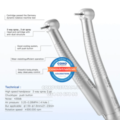 Tay khoan nhanh COXO 3 tia nước CX207-W (H17)