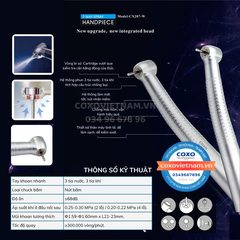 Tay khoan nhanh COXO 3 tia nước CX207-W (H17)