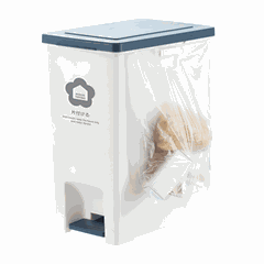 Thùng rác đạp chữ nhật Hiro 30L (Kèm ruột)