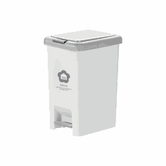 Thùng rác đạp chữ nhật Hiro 15L có lõi