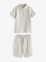 Set polo xám nhạt