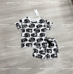 Set cộc tay trắng / cá sấu